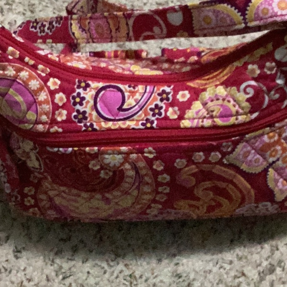 Vera Bradley Raspberry Fritz Crossbody purse 11 X 7 - Picture 2 of 5